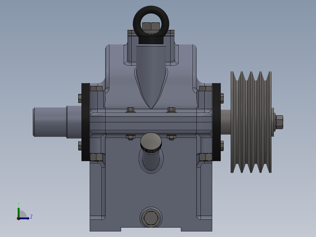 轴承设计左视图