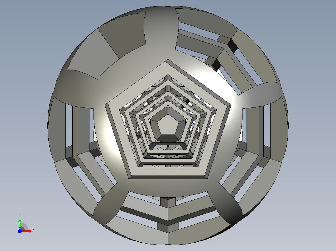 正十二面体 前视图