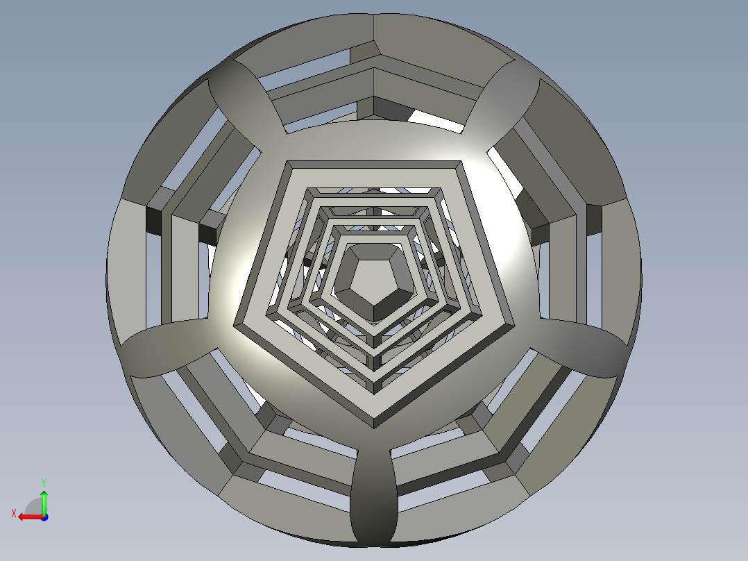 正十二面体 后视图