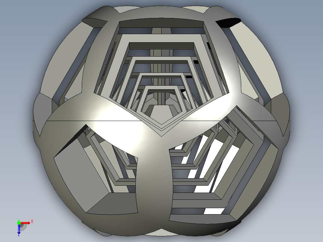 正十二面体 俯视图