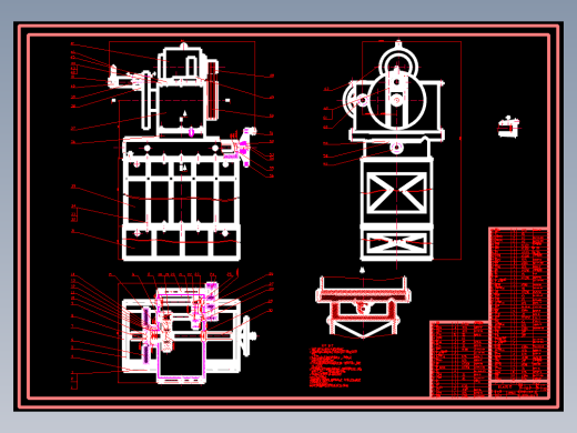 AWC机架现场扩孔机设计(论文+DWG图纸)
