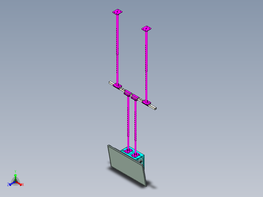 双层吊杆屏吊架