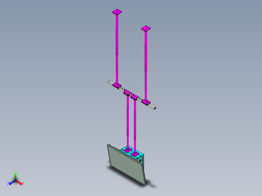 双层吊杆屏吊架