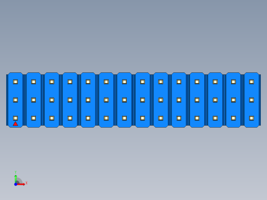 彩色公头100mil（2.54mm）系列-DS1021_blue_3x14p_100mil_Type43_rev1.0前视缩略图