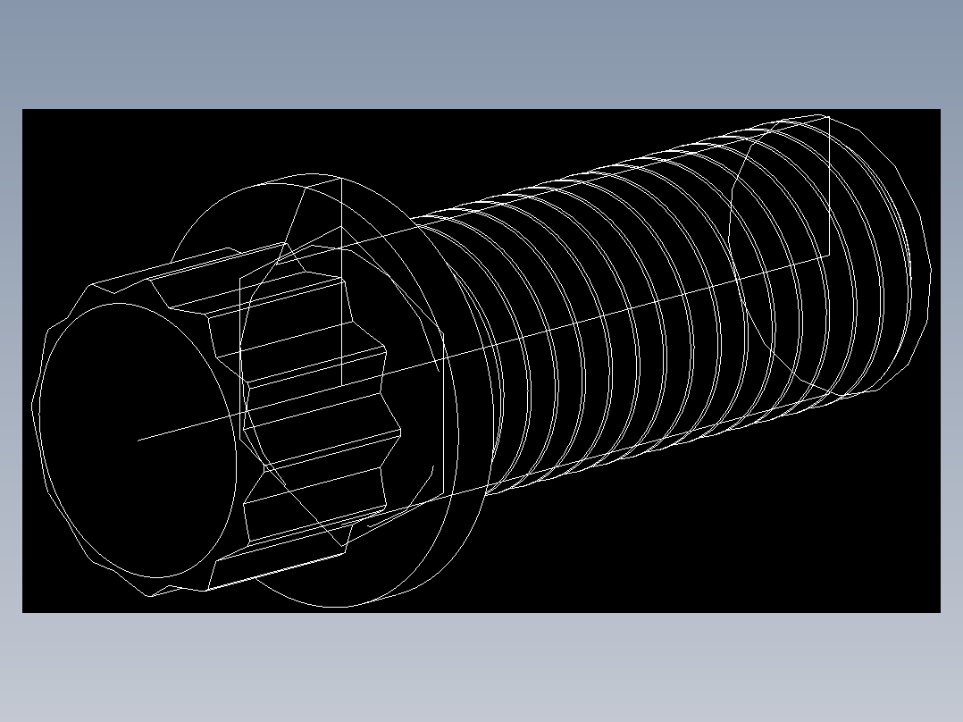 法兰头螺钉-5-16in-24 0.75long 12-point screws.DWG