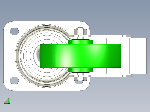 脚轮 2 英寸后视缩略图