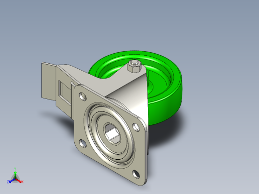 脚轮 2 英寸正等轴测缩略图
