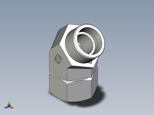 卡套式工业通用硬管接头EO_Swivel_nut_45_deg_elbow_EV30SOMD71