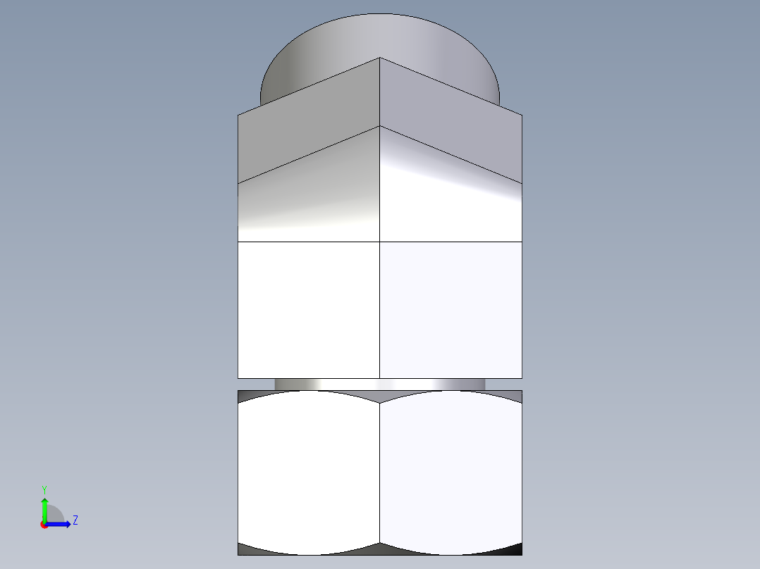 卡套式工业通用硬管接头EO_Swivel_nut_45_deg_elbow_EV30SOMD71左视图