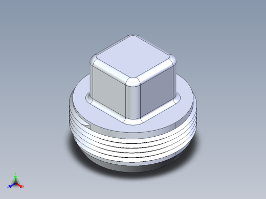船舶管路系统S24B_SeaDrainPLUS_CleanPlug-MPT_37E177001_1-1-2in Sea Drain Plus - Plug - MPT正等轴测缩略图