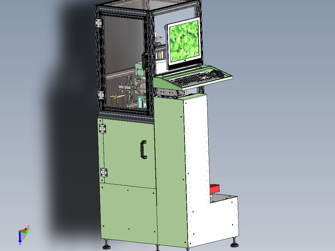 激光打标机三维建模图纸 solidworks设计