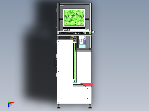 激光打标机三维建模图纸 solidworks设计俯视缩略图