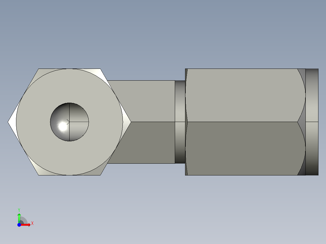 卡套式工业通用硬管接头4_c6bu-s前视图