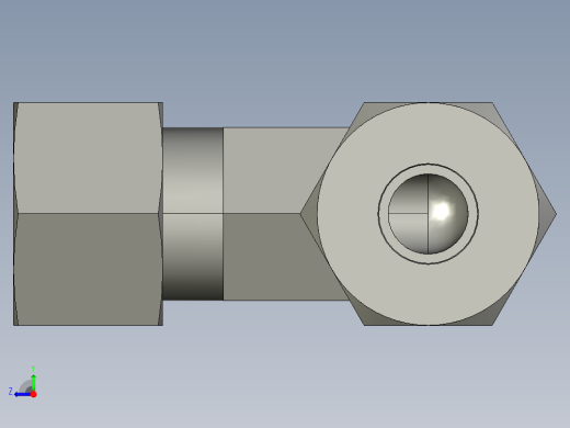 卡套式工业通用硬管接头4_c6bu-s右视缩略图