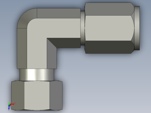 卡套式工业通用硬管接头4_c6bu-s俯视缩略图