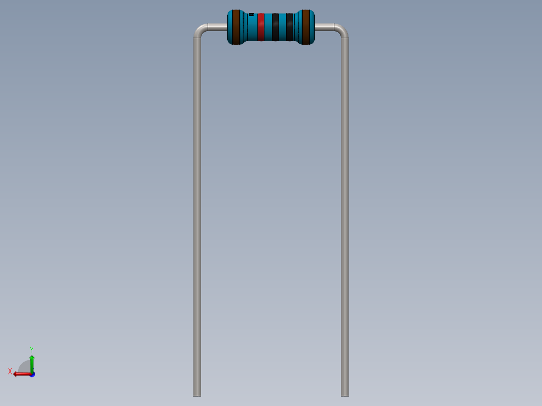 电容器 二极管 电阻器-Resistor 10K Ohm Blue后视图