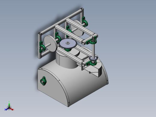 除雪机正等轴测缩略图