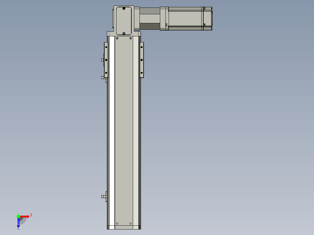 东锦同步带传动-直线滑台模组DH85B-L100-S300-BL-P400W俯视图