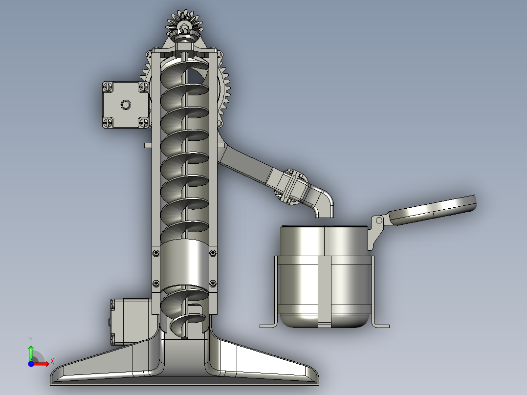 月球表面采样系统设计前视图