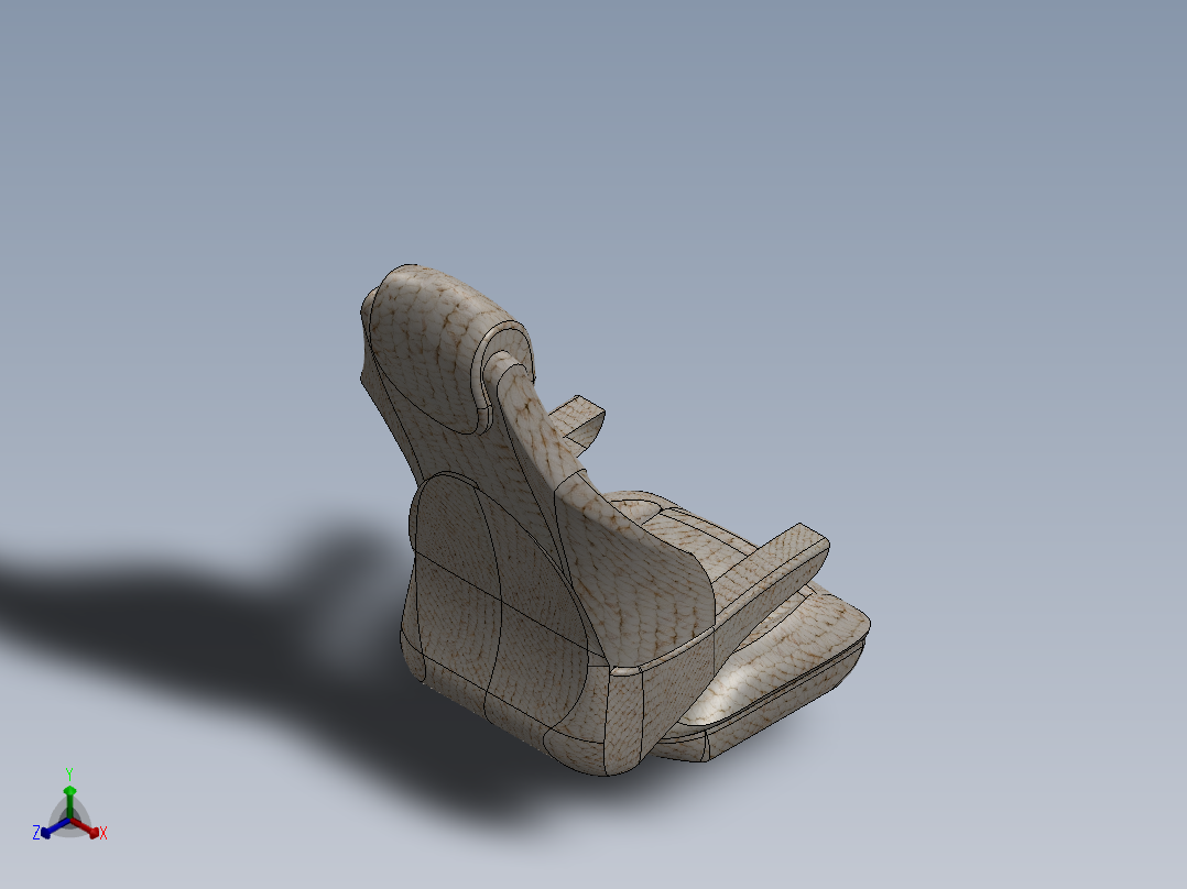 汽车座椅 (87)正等轴测图