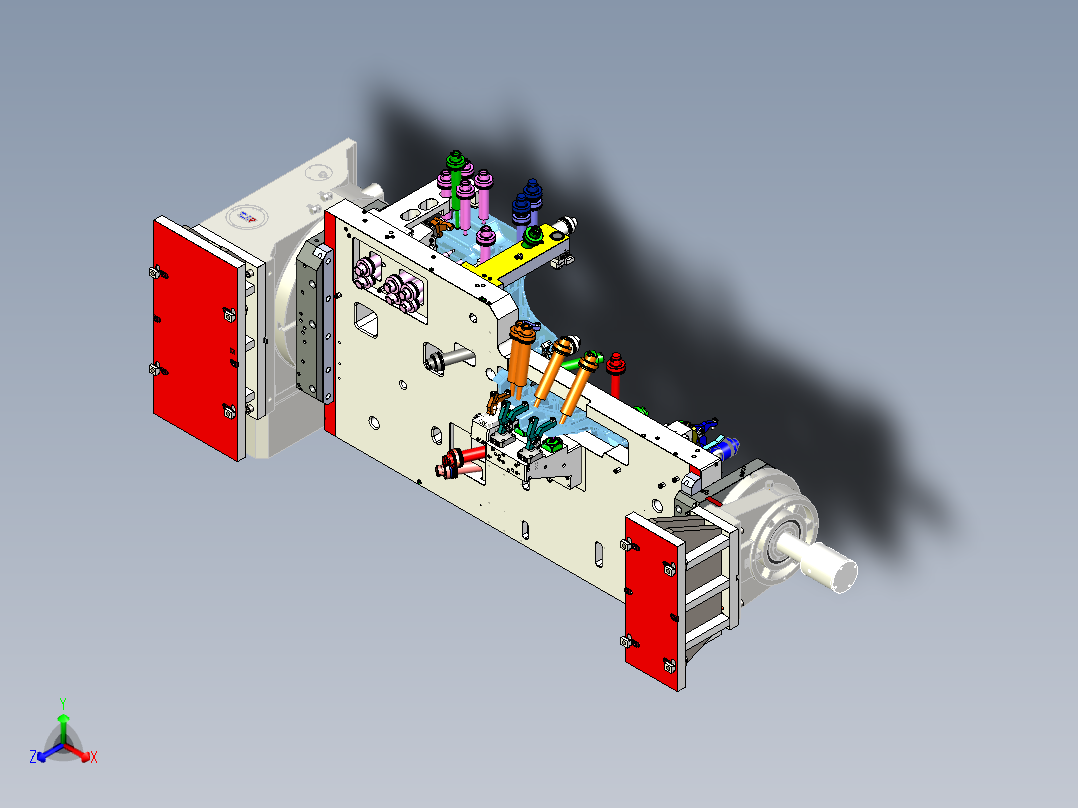 铸造框架右底板夹具正等轴测图