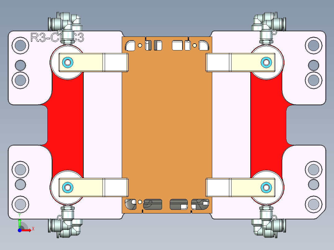R3-CNC3笔记本CNC工装夹具三维模型-1208前视图