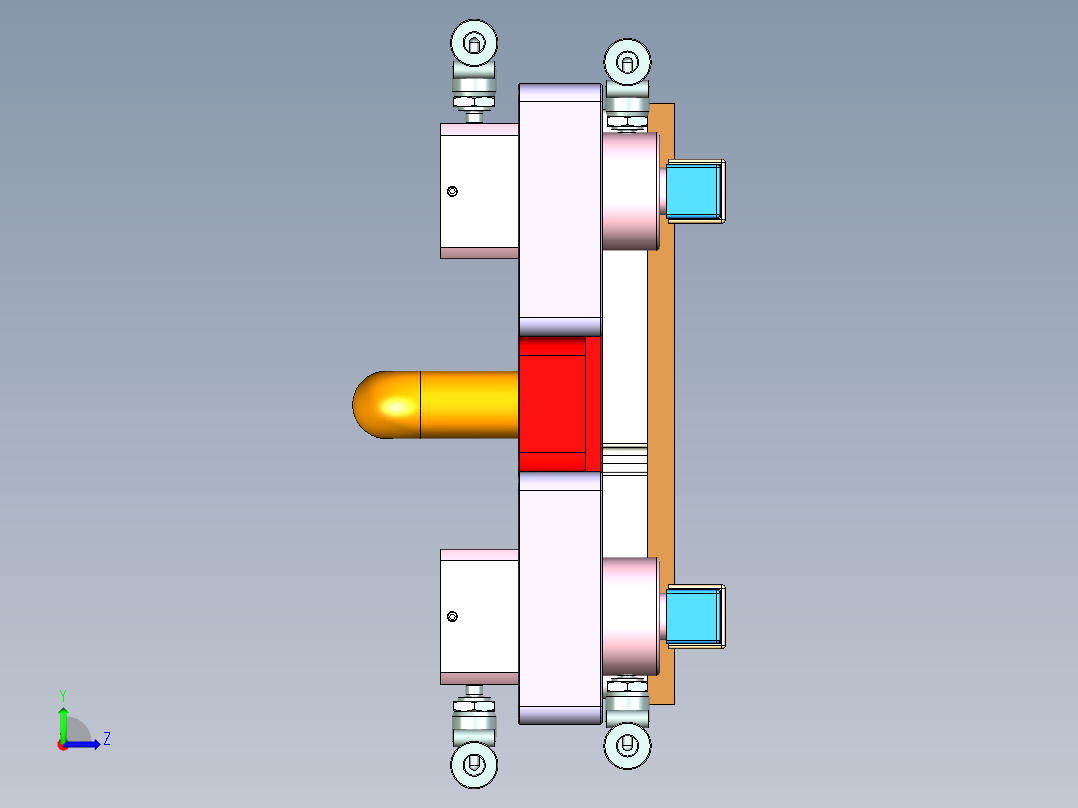 R3-CNC3笔记本CNC工装夹具三维模型-1208左视图
