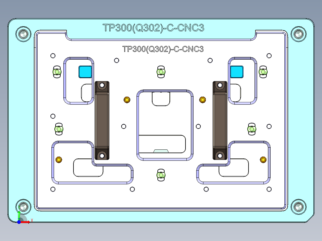 TP300-C-CNC3笔记本CNC工装夹具三维模型-0506前视图
