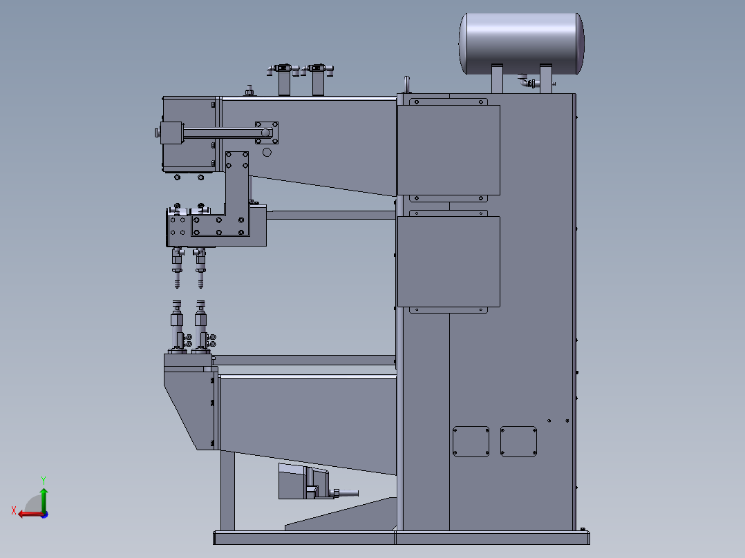 四点电阻焊机sw17后视图