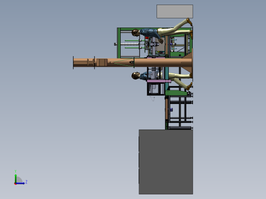 变频器半自动包装输送线sw15可编辑左视缩略图