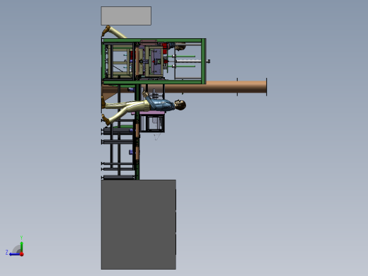 变频器半自动包装输送线sw15可编辑右视缩略图