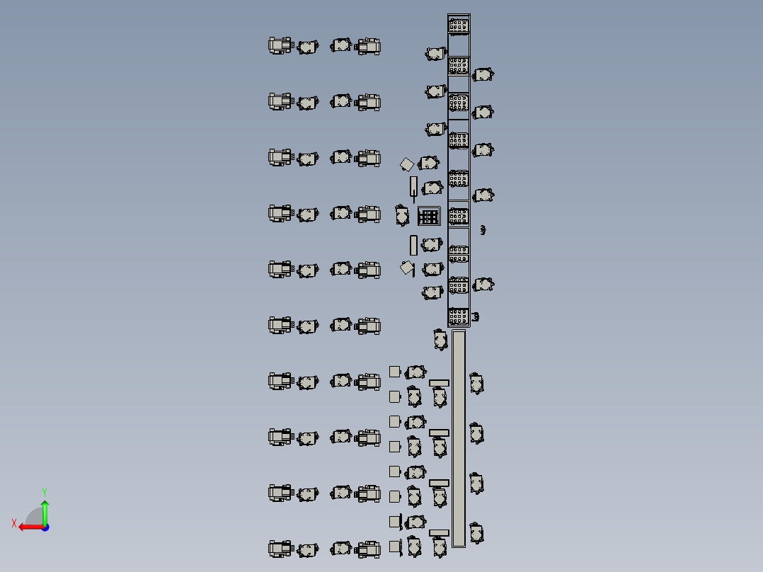 自动冲压焊接生产线后视图