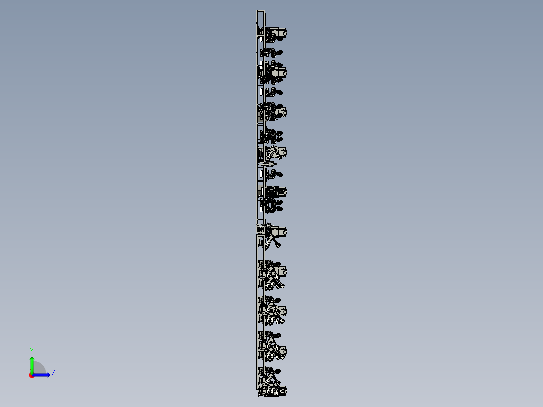 自动冲压焊接生产线左视图