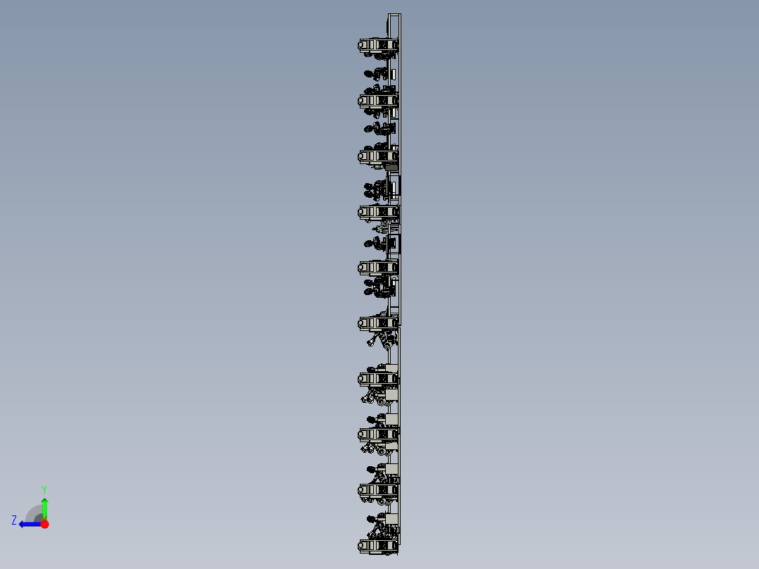 自动冲压焊接生产线右视图