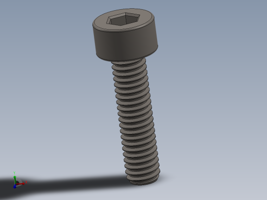 Screw_DIN_912_M2.5x10F_A2.SLDPRT公制内六角螺钉
