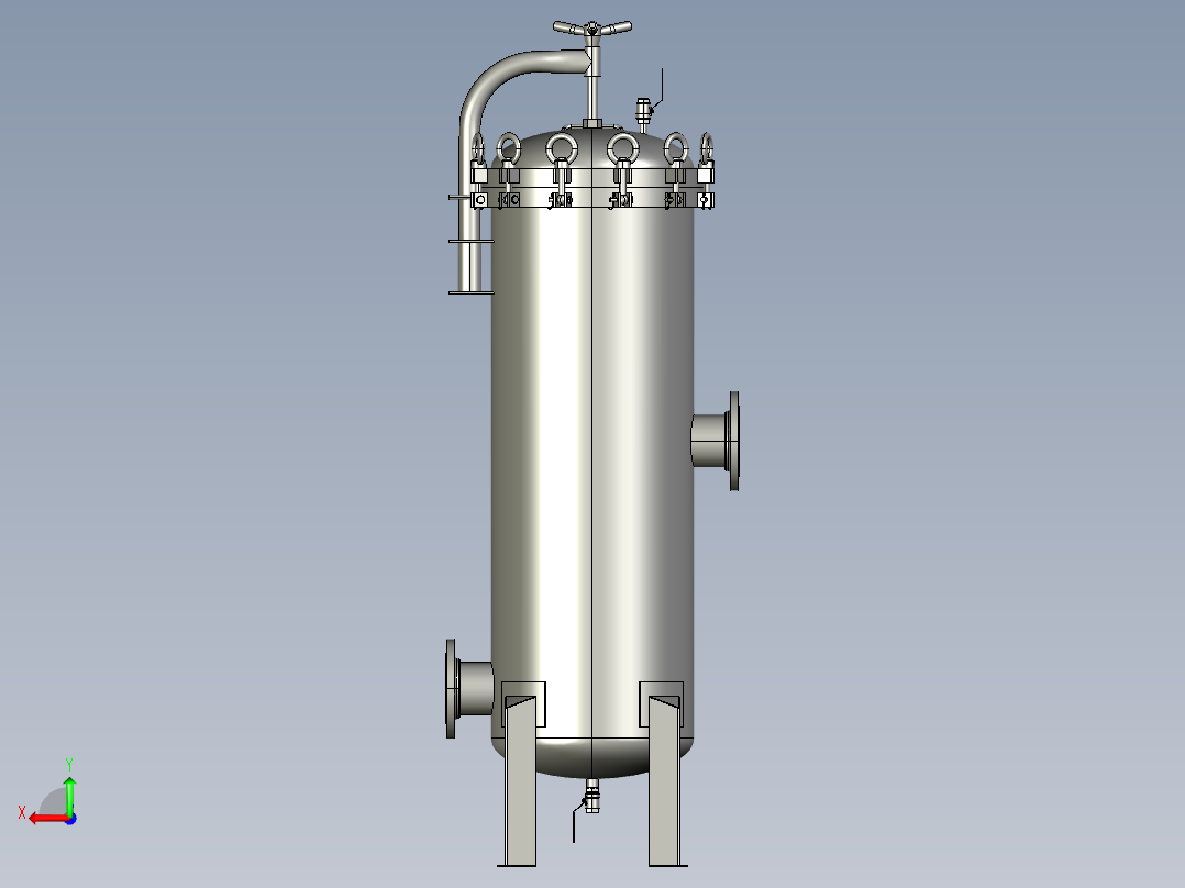 大流量滤芯过滤器2024.7.23后视图