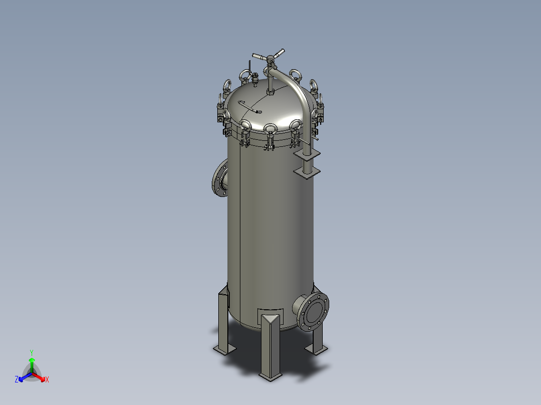 大流量滤芯过滤器2024.7.23正等轴测图