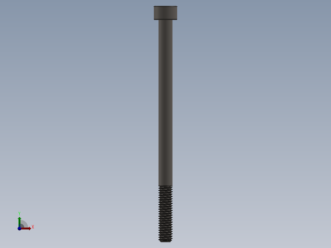 Screw_DIN_912_M6x95_A2.SLDPRT公制内六角螺钉前视图