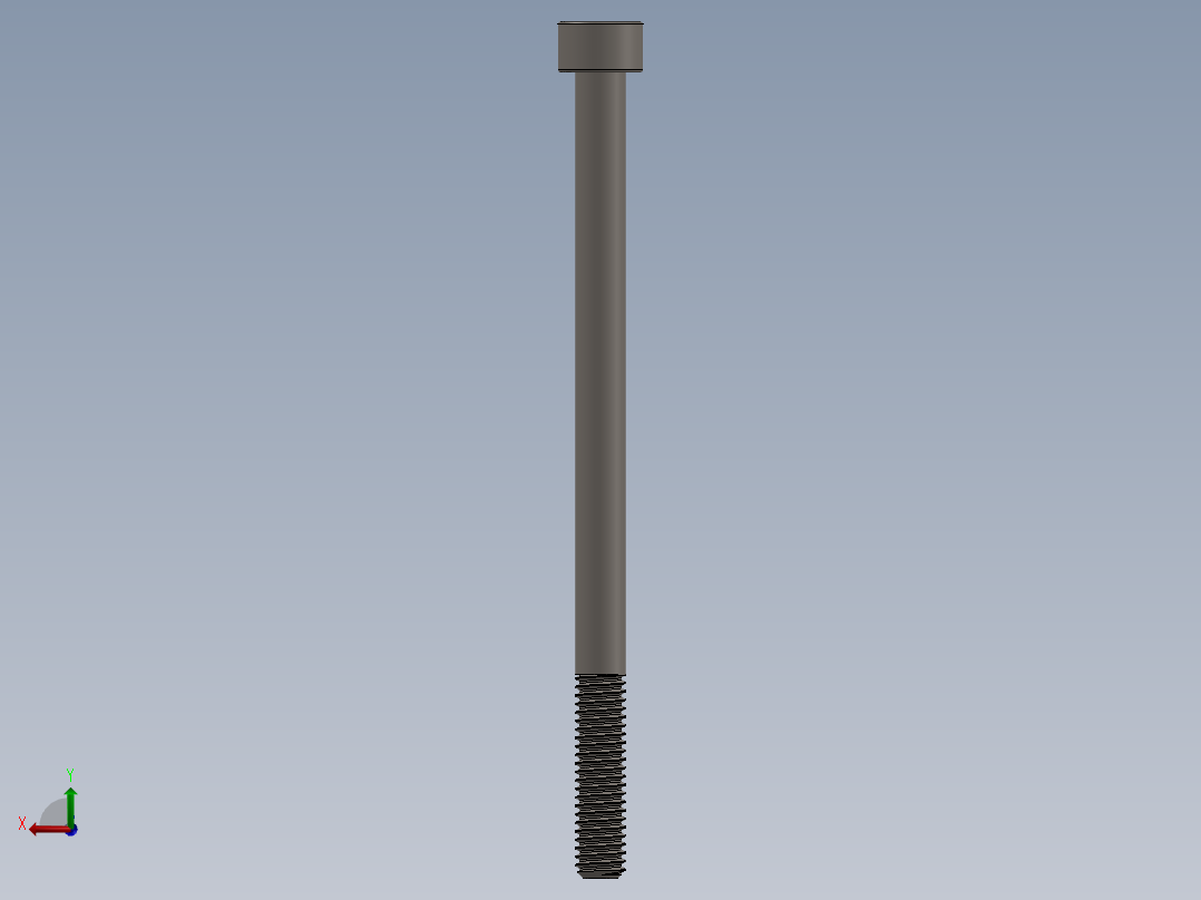 Screw_DIN_912_M6x95_A2.SLDPRT公制内六角螺钉后视图