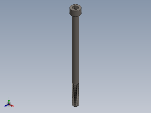 Screw_DIN_912_M6x95_A2.SLDPRT公制内六角螺钉正等轴测缩略图