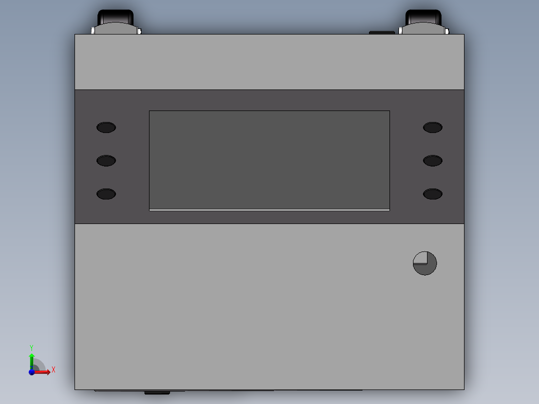 电控柜、立式小型电控柜前视图