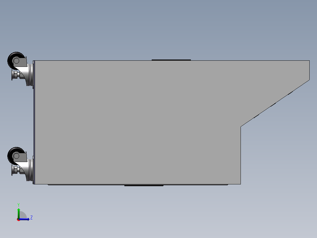 电控柜、立式小型电控柜左视图