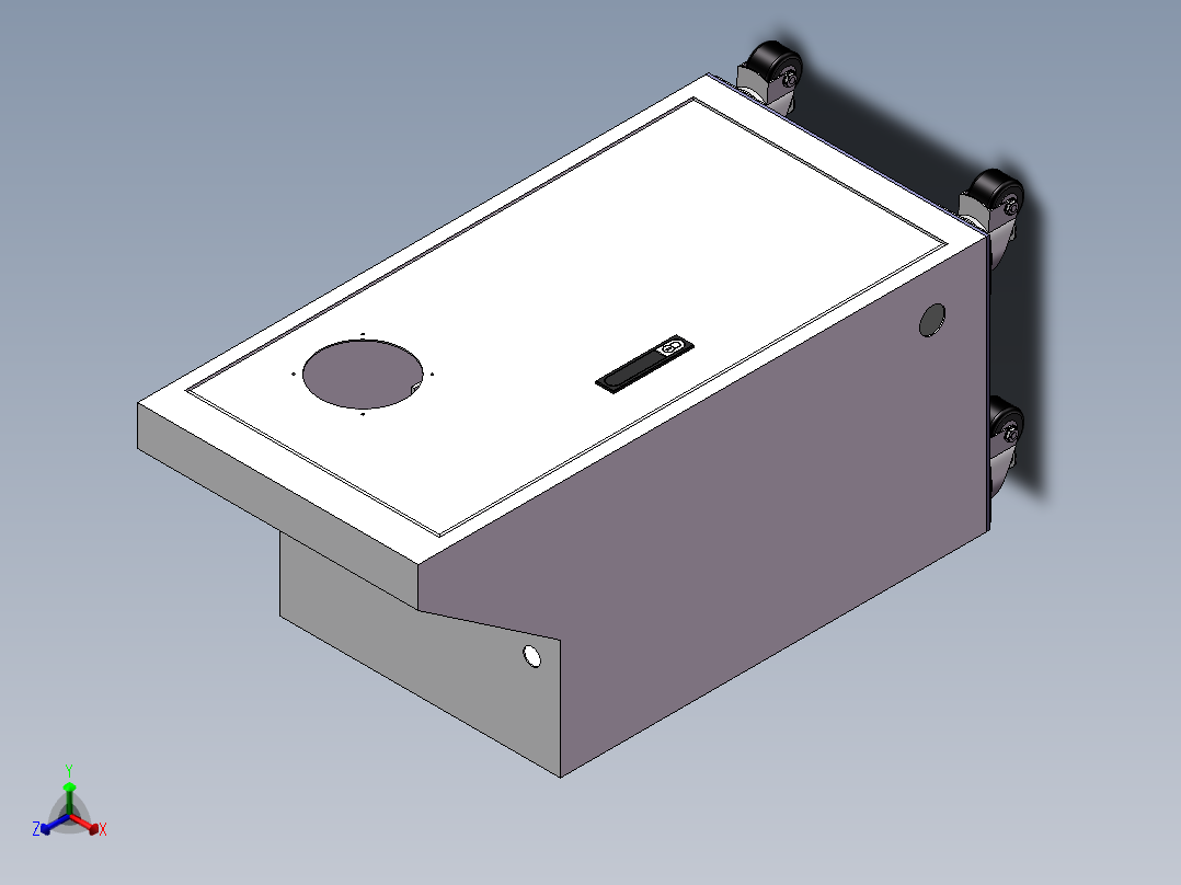 电控柜、立式小型电控柜正等轴测图