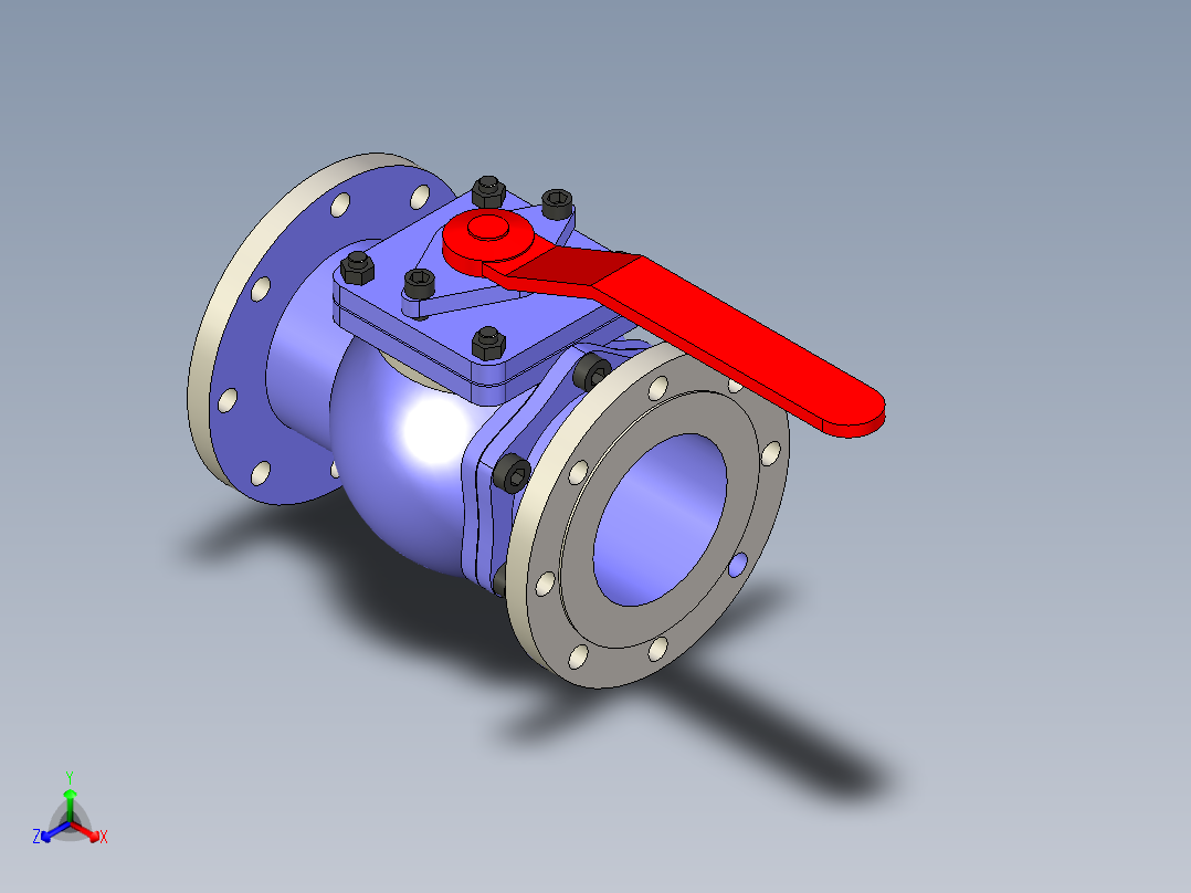 DN125法兰连接球阀