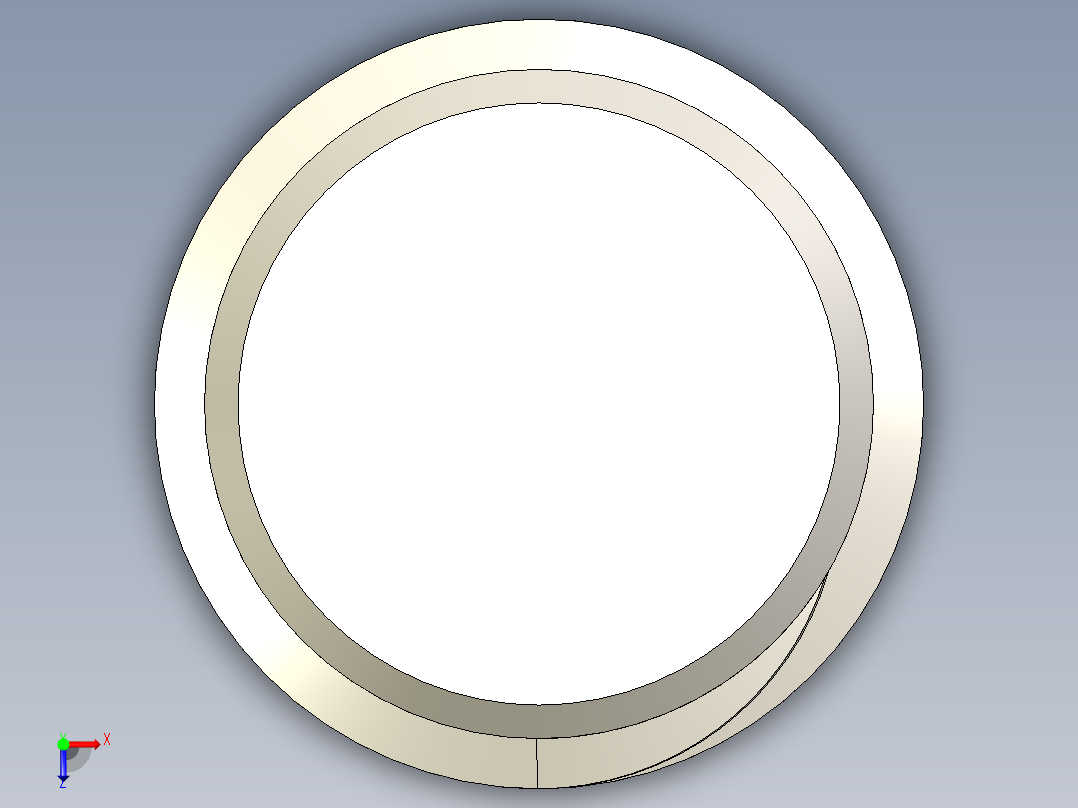 螺纹收尾俯视图