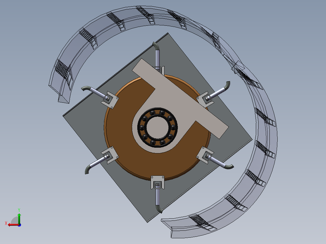 钉齿摘果滚筒--1073251--160后视图