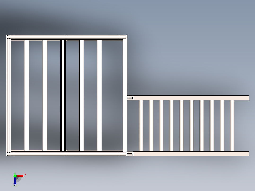 垂直平台结构设计俯视图