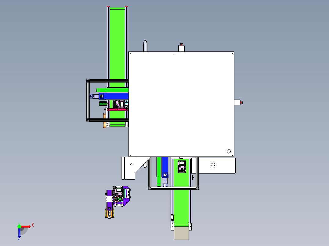 转盘式自动化锁螺丝机（自动上下料）俯视图