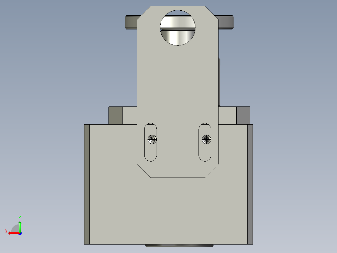 防掉气锁后视图
