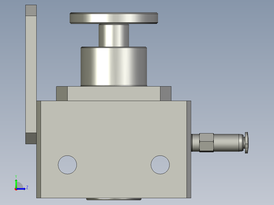防掉气锁左视图